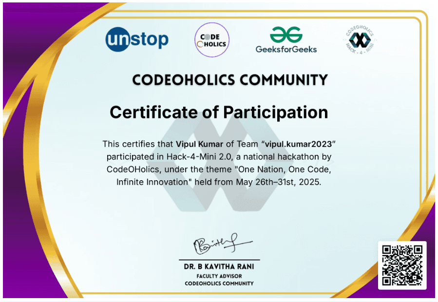 Hack-4-Mini 2.0 National Hackathon