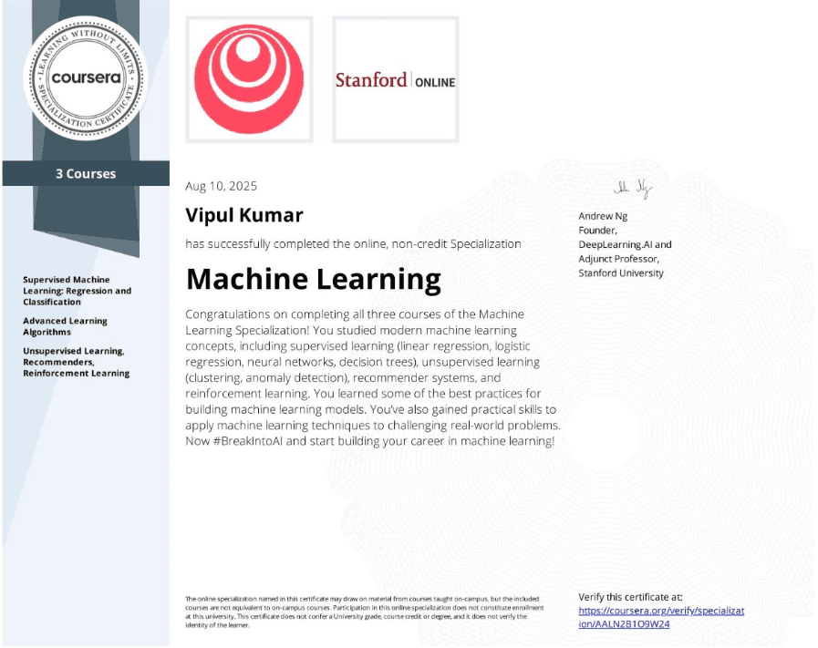 Machine Learning Specialization